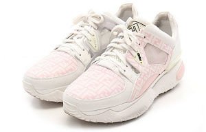 FENDI Leather Low 'White Pink' 1 2926445