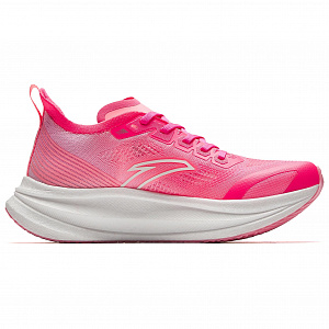 Anta Cushioned Wear Resistant Breathable Low Top Full Length Carbon Plate Running Shoes Women's Red Pink 1 2926449