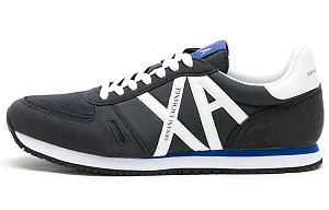 EMPORIO ARMANI Low top Athletic Shoes Men's Dark Blue