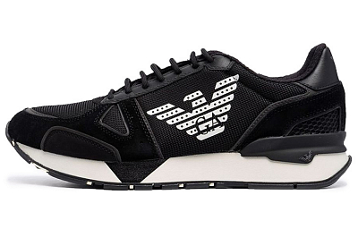 EMPORIO ARMANI Logo-print Lace-up Sneakers