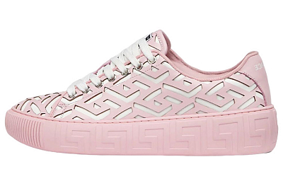 FANSIZHE Greca Lasercut Stylish Skateboarding Shoes Women's Pink