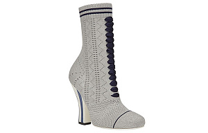 FENDI Ankle Boots Women's Gray 1 2927090