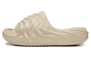 LiNing Puff Slay Slide Slippers Women's Light Creamy Brown
