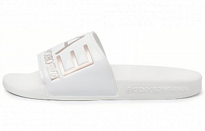 EMPORIO ARMANI EA7 Quiet Slide Slippers Unisex White