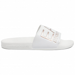 EMPORIO ARMANI EA7 Quiet Slide Slippers Unisex White 1 2927172