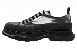 Alexander McQueen Brush Stroke Printed Lace Up Shoes