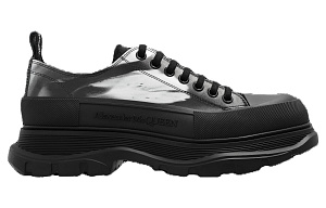 Alexander McQueen Brush Stroke Printed Lace Up Shoes 1 2927177