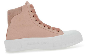 Alexander McQueen Deck High Top Stylish Skateboarding Shoes Women's Pink 1 2927400