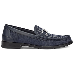 FENDI O'Lock Loafers Men's Blue 1 2927452