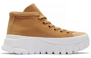 LiNing LEATHER BOOT Anti-Slip Wear-Resistant Mid-Top Casual Shoes Men's Deer Brown 1 2927625