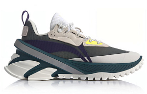 LiNing Non-slip Lightweight Low-Top Running Shoes Men's Brown Purple Green 1 2927654