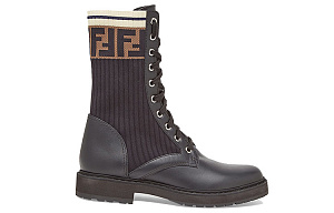 FENDI Rockoko Martin Boot Women's Black 1 2927723