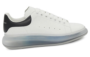 Alexander McQueen Oversized Sneakers 'Clear Sole White Navy Blue' 1 2927825