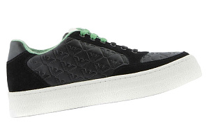 EMPORIO ARMANI Stylish Skateboarding Shoes Men's Black 1 2927911