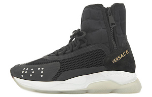 VERSACE Cross Chainer High Black White