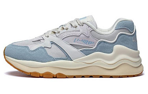 LiNing Mountains And Seas Durable Breathable Low-Top Sports Casual Shoes Women's White Cyan