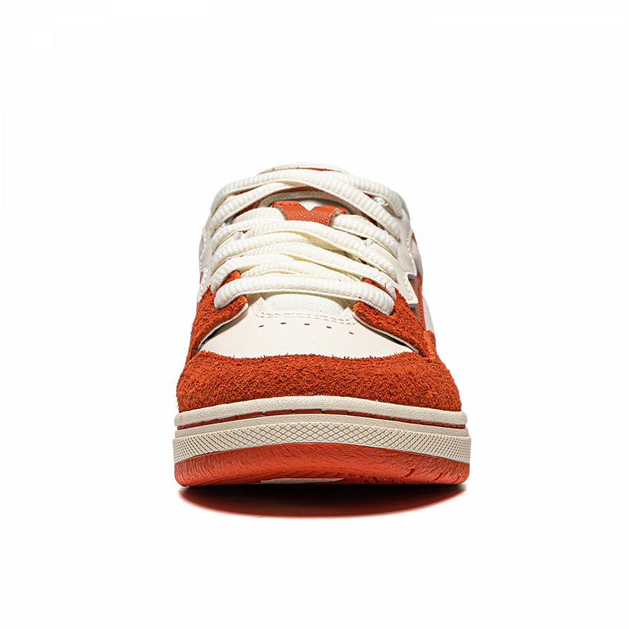 LiNing Wave Pro S Wear-Resistant Low-Top Skateboard Shoes Women's Beige White Orange купить в интернет-магазине Yoocart с быстрой доставкой по России.