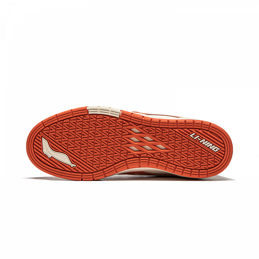 LiNing Wave Pro S Wear-Resistant Low-Top Skateboard Shoes Women's Beige White Orange купить в интернет-магазине Yoocart с быстрой доставкой по России.