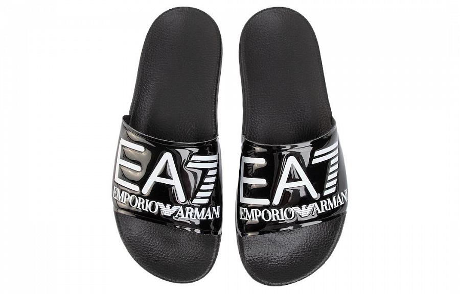 EMPORIO ARMANI Slide Slippers Women's Black купить в интернет-магазине Yoocart с быстрой доставкой по России.
