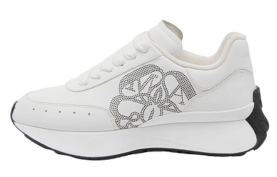 Alexander McQueen Sprint Runner White Black Women's