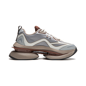 LiNing Project* Ethereal Space Cushioning Anti-Slip And Wear-Resistant Low-Top Casual Shoes Women's Gray White 1 2928884