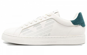 EMPORIO ARMANI Logo-embossed Leather Sneakers
