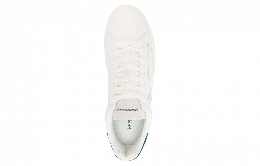 EMPORIO ARMANI Logo-embossed Leather Sneakers купить в интернет-магазине Yoocart с быстрой доставкой по России.