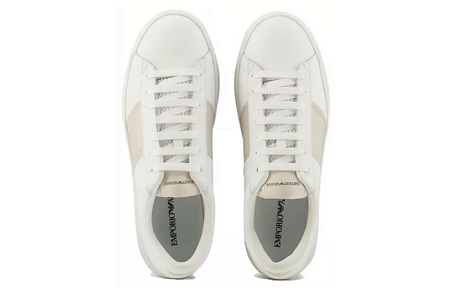 EMPORIO ARMANI Logo Printed Lace Up Sneakers купить в интернет-магазине Yoocart с быстрой доставкой по России.