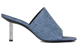 Givenchy G Cube 90mm Denim Mules 1 2929115