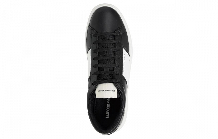 EMPORIO ARMANI Logo-print Leather Sneakers купить в интернет-магазине Yoocart с быстрой доставкой по России.