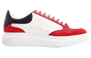 Alexander McQueen Oversized Sneaker Low top Casual Shoes Men's White Red 1 2929257