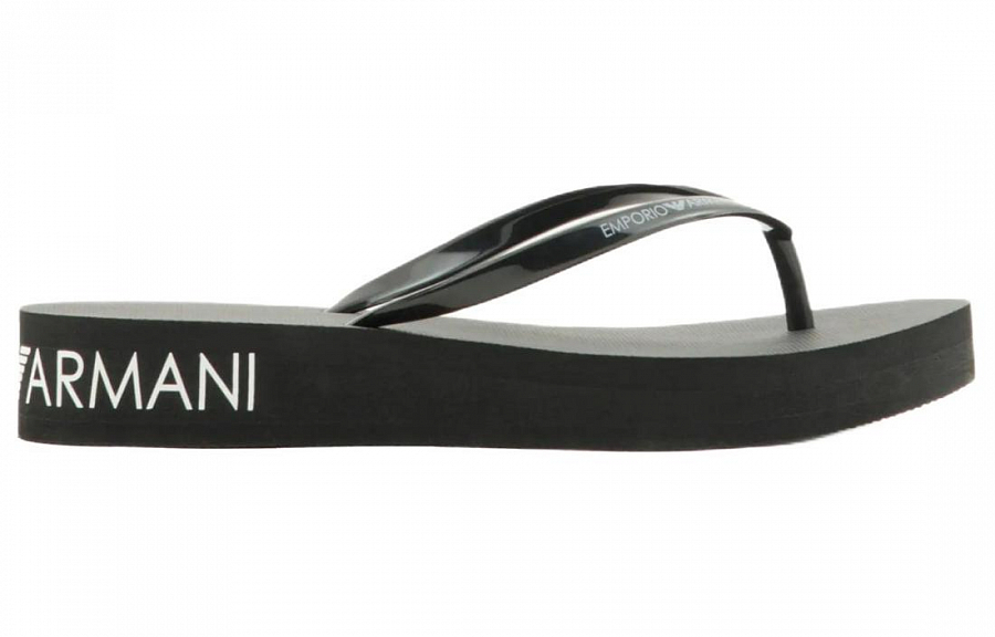 EMPORIO ARMANI Quiet Flip Flops Women's Black купить в интернет-магазине Yoocart с быстрой доставкой по России.