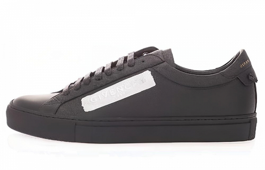 Givenchy Leather Laxtex Band Black Silver