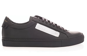 Givenchy Leather Laxtex Band Black Silver 1 2929525