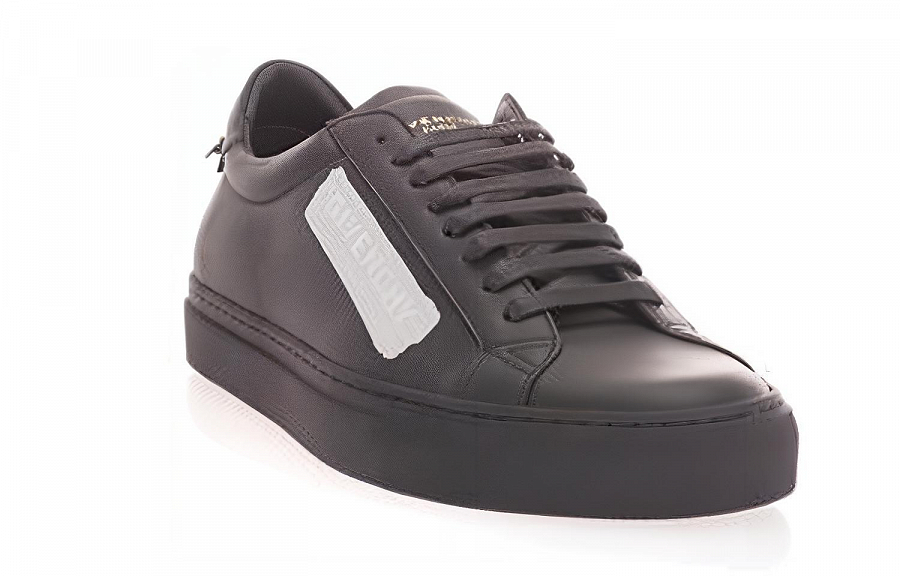 Givenchy Leather Laxtex Band Black Silver