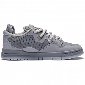 PLEASURES x LiNing Wear-resistant And Lightweight Low-Top Skateboard Shoes Women's Gray 1 2929651