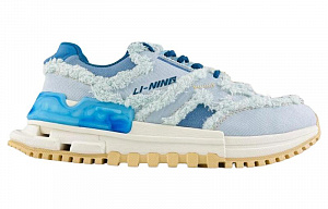 LiNing Breathable Low-Top Running Shoes Women's Light Blue 1 2930096