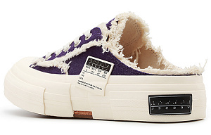 VESSEL G.O.P. Slip On Anti-Slip Wear-Resistant Low-Top Skateboard Shoes Unisex Black Purple 1 2930114