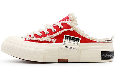 XVESSEL Skateboard Shoes Unisex Low-Top Cherry Red