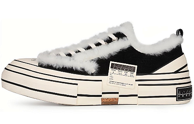 VESSEL Lows Winter Warmers Low-Top Skateboard Shoes Unisex Black