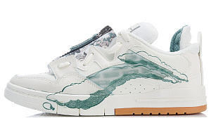 LiNing Wei Wu PRO Skateboard Shoes Men's Low top White/Green/Brown
