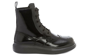 Alexander McQueen Hybrid Chelsea Lace Up Boot Black 1 2931023
