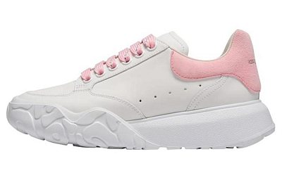 Alexander McQueen Oversized Court Trainer 'White Pink' Women's