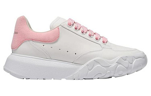 Alexander McQueen Oversized Court Trainer 'White Pink' Women's 1 2931060
