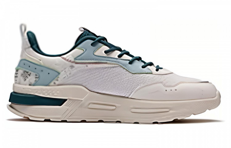 361° Slip Resistant, Abrasion Resistant, Lightweight Low Top Sports Casual Shoes Men's Beige Green
