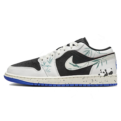 JORDAN Air JORDAN 1 Vintage Basketball Shoes Men Low Top Black/White