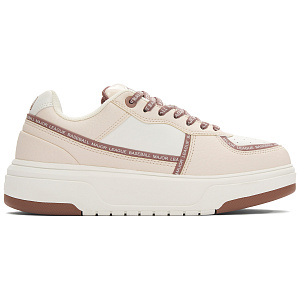 MLB Chunky Liner Slip-Resistant Balance Height Increasing Low-Top Skateboard Shoes Unisex Hemp Pink 1 2941022