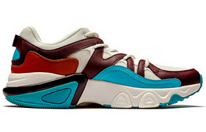 361° Cushioning, Slip Resistant, And Abrasion Resistant Low Top Chunky Sneakers Men's White Brown Blue 1 2941811