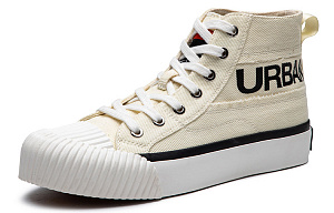 Lee Height Increasing Lightweight Breathable High-Top Canvas Shoes Unisex Light Beige 1 2942257