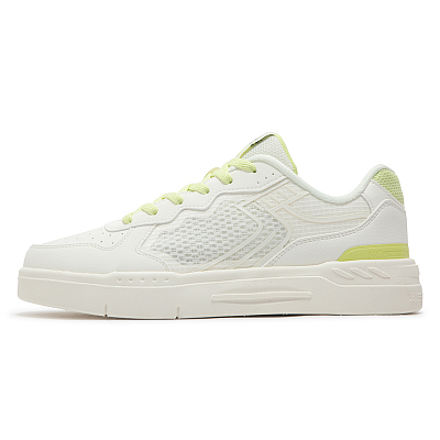 361° Anti-Slip And Wear-Resistant Breathable Low-Top Skateboard Shoes Women's White Green